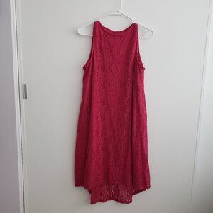 Apt. 9 Fuchsia Pink Lace Sleeveless Dress Size 8